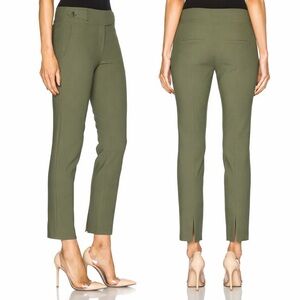 TIBI Twill Military Slit Hem Cigarette Slim Trouser Pants \\ 4